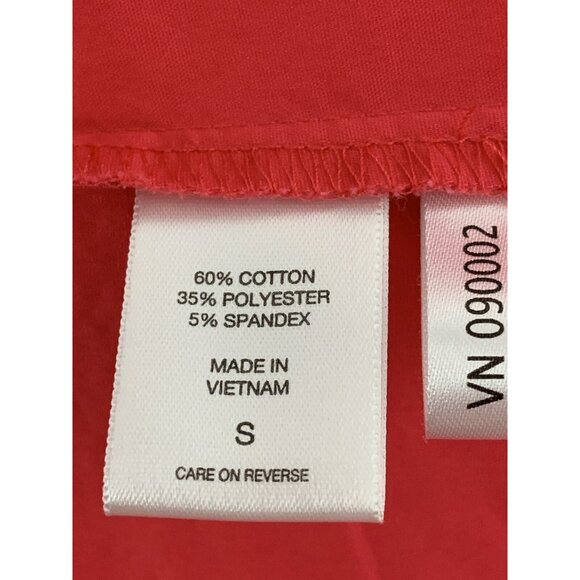 7th Avenue Design Studio By New York & Company Womens Red Button-Down Shirt - Picture 10 of 10